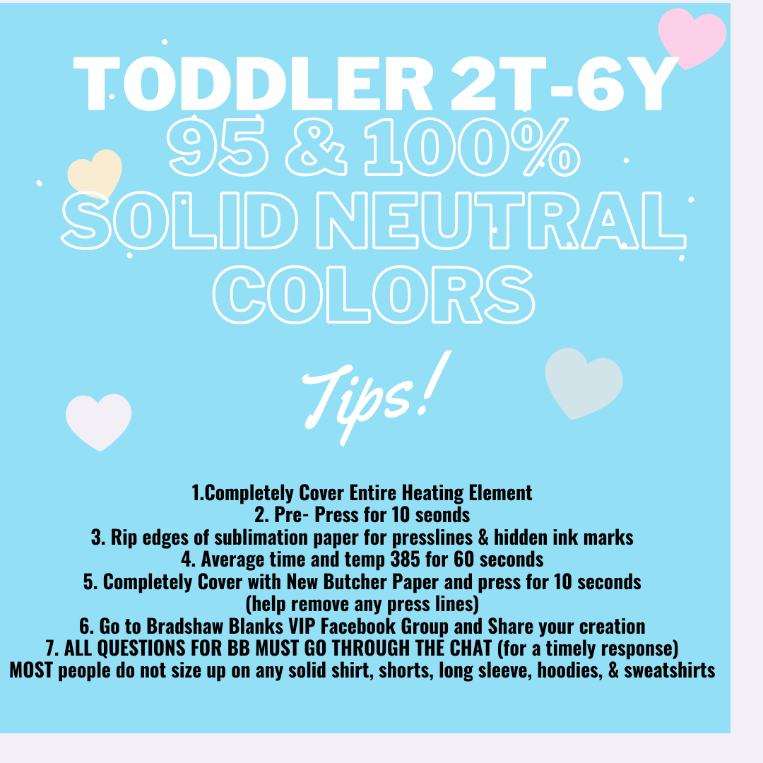 SHORT SLEEVE TODDLER Neutral Colors Bradshaw Blanks