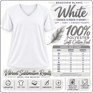 White 100 Vneck