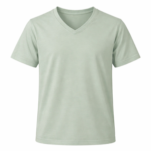 V Neck Sage-100