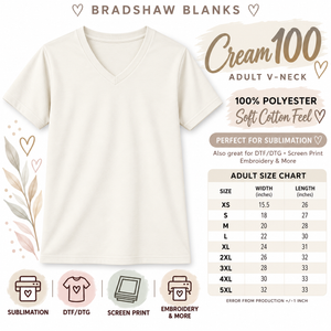 Cream 100 Vneck