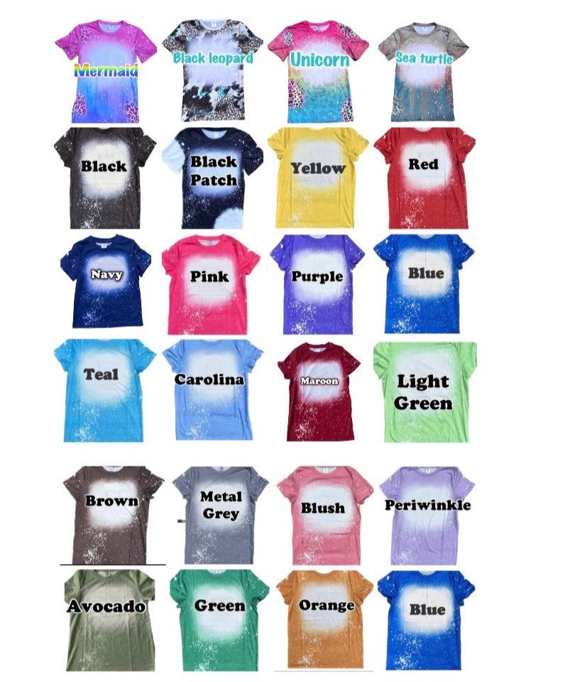 Wholesale Blank Faux Bleached Sublimation Sweatshirt Polyester